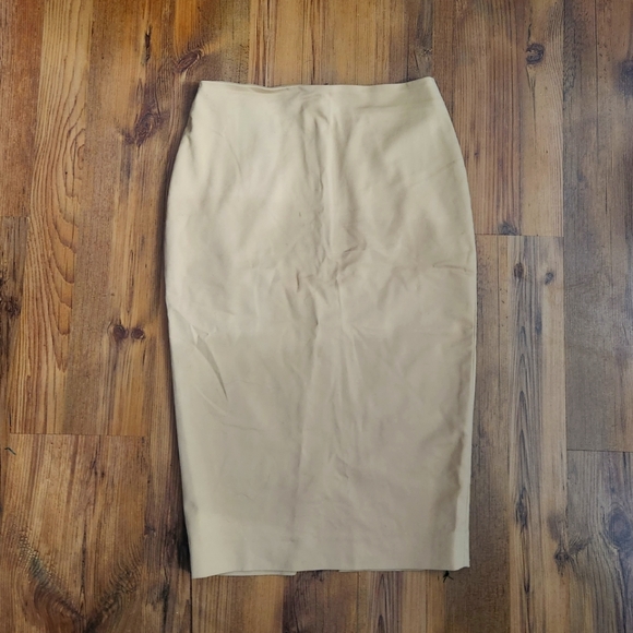 NWOT - Simons Icone | Contour Midi Pencil Skirt with Slit, Medium, Camel… - Picture 3 of 4